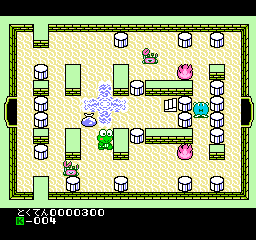 Keroppi to Keroriinu no Splash Bomb screenshot 3 for Famicom
